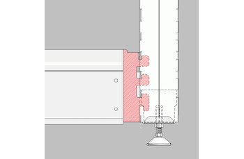Стеллаж пристенный прямой с перфорированными панелями: фото