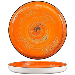 Тарелка с бортом Texture Orange Circular 28 см, h 3,1 см (70001277): фото