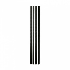 Трубочки бумажные коктейльные 0,6*14 см, чёрные, 250 шт (81211320): фото