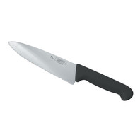 Нож P.L. Proff Cuisine PRO-Line поварской, черная ручка, волнистое лезвие, 25 см (99002251)