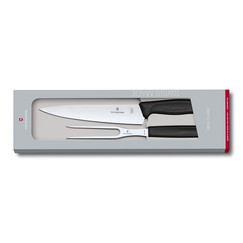 Набор Victorinox: универсальный нож 19 см + вилка для мяса 15 см (70001207): фото