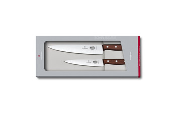 Набор универсальных ножей Victorinox 15/22 см, деревянная ручка (70001095): фото