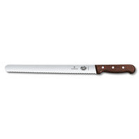 Нож для нарезки Victorinox Rosewood, волнистое лезвие, 30 см (70001112)
