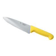 Нож P.L. Proff Cuisine PRO-Line поварской, желтая ручка, волнистое лезвие, 20 см (99002243)