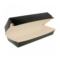 Коробка для панини, хот-дога Black, 50 шт/уп (81210944): фото