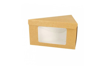 Коробка треугольная с окном 14,4*8,5*9 см (81211453): фото