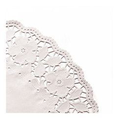 Салфетка ажурная белая, 14 см, 250 шт/уп (81210754): фото