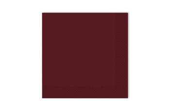Салфетки Gratias однослойные 24*24 см, сложение 1/4, бордовый, 400 шт (81211617): фото