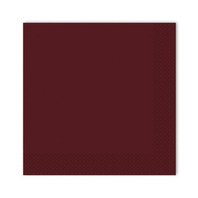 Салфетки Gratias однослойные 24*24 см, сложение 1/4, бордовый, 400 шт (81211617)