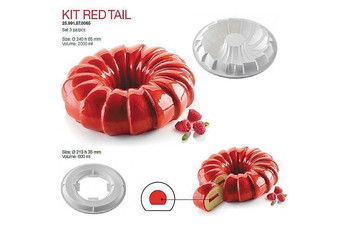 Форма кондитерская Silikomart KIT RED TAIL, силикон, 24*6,5 см (81230231): фото