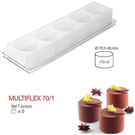 Форма кондитерская, силикон, Silikomart MULTIFLEX 170 70/1, ячейки 7*4,5 см (81230202)