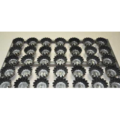 Сборка форм металлических гофрированных для кексов, 20 мл, 61 шт, решетка 60*40 см, антиприг.покрытие (99002143): фото