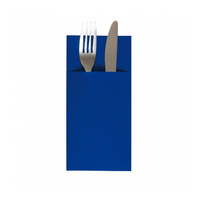 Конверт-салфетка для столовых приборов Airlaid синий 40*40 см, 50 шт (81211262)