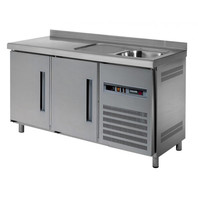  Холодильный стол с бортом и мойкой  Fagor MSP-150F