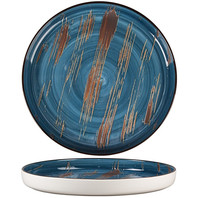 Тарелка с бортом Texture Dark Blue Lines 28 см, h 3,1 см (70001271)