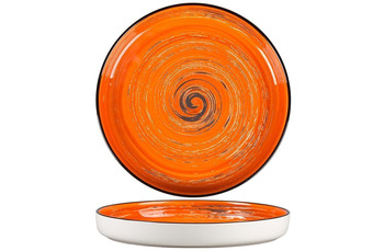 Тарелка с бортом Texture Orange Circular 23 см, h 3 см (70001276): фото