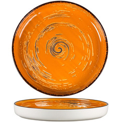 Тарелка с бортом Texture Yellow Circular 23 см, h 3 см (70001273): фото