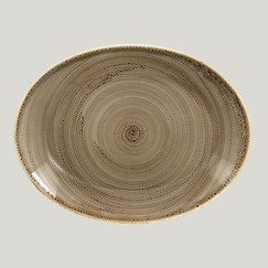 Овальная тарелка RAK Twirl Alga 36*27 см (81220458): фото