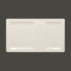 Тарелка прямоугольная 2-секционная RAK Classic Gourmet 37*21 см (81220683): фото