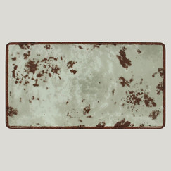 Тарелка RAK Peppery прямоугольная плоская 33,5*18 см, серый цвет (81220223): фото
