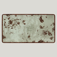 Тарелка RAK Peppery прямоугольная плоская 33,5*18 см, серый цвет (81220223)