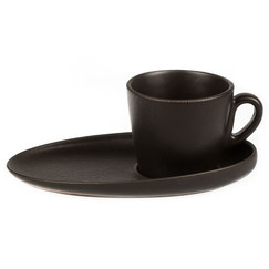 Чашка с блюдцем Black Raw Steller Espresso 100 мл (81223143): фото