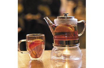 Чайник стеклянный с металлическим ситом 1,2 л, P.L. Proff Cuisine (81200554): фото