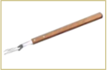 Вилка для мяса с деревянной ручкой Gastrotop: фото