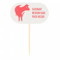 Маркировка-флажок для стейка MEDIUM RARE 8 см, 100 шт (81210829)