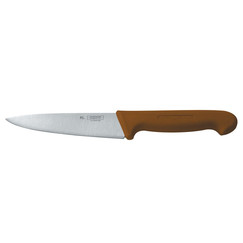 Нож P.L. Proff Cuisine PRO-Line поварской, коричневая ручка, 16 см (99005024): фото