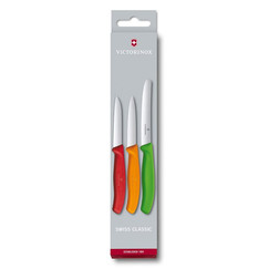 Набор ножей Victorinox с цветными ручками, 3 шт (70001206): фото