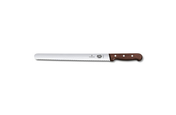 Нож для нарезки Victorinox Rosewood, волнистое лезвие, 30 см (70001112): фото