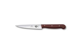 Нож для нарезки Victorinox Rosewood, волнистое лезвие, 12 см (70001099): фото
