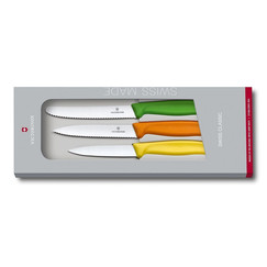 Набор ножей Victorinox с цветными ручками, 3 шт (70001205): фото