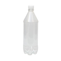 Бутылка пластиковая прозрачная с крышкой, 1 л, 75 шт/уп (81001533)