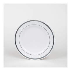 Тарелка Премиум с серебряной каймой, 19 см, 6 шт (30000635): фото