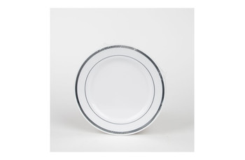 Тарелка Премиум с серебряной каймой, 19 см, 6 шт (30000635): фото
