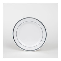 Тарелка Премиум с серебряной каймой, 19 см, 6 шт (30000635)