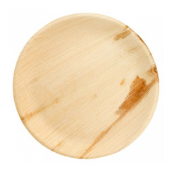 Тарелка круглая из пальмовых листьев 23*2 см, 25 шт (81211547): фото