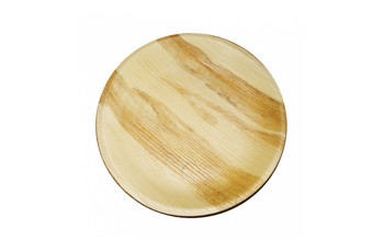 Тарелка круглая из пальмовых листьев 25*2,5 см, 25 шт (81211548): фото