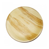 Тарелка круглая из пальмовых листьев 25*2,5 см, 25 шт (81211548)