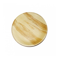 Тарелка круглая из пальмовых листьев 18*2 см, 25 шт (81211545): фото