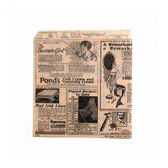 Конвертик для бургера Газета, жиростойкий пергамент 17*18 см, 1000 шт/уп (81211368): фото