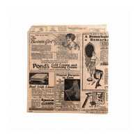 Конвертик для бургера Газета, жиростойкий пергамент 17*18 см, 1000 шт/уп (81211368)