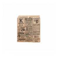 Конвертик для бургера Газета, жиростойкий пергамент 13*14 см, 1000 шт/уп (81211367)