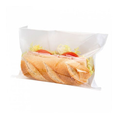 Пакет бумажный с окном для еды, 24*19/17 см, 500 шт/уп (81210408): фото