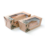 Коробка для сэндвича с окном 18*7,7*7,7 см, 50 шт/уп (81210222)