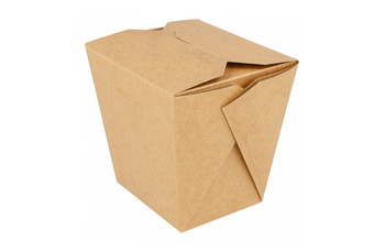 Коробка для лапши 780 мл, натуральный цвет, 7*8 см, СВЧ, 50 шт/уп (81211509): фото