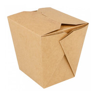 Коробка для лапши 780 мл, натуральный цвет, 7*8 см, СВЧ, 50 шт/уп (81211509)