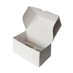 Pasticciere Коробка под 2 капкейка с окном, 11*16*10 см (30000320): фото